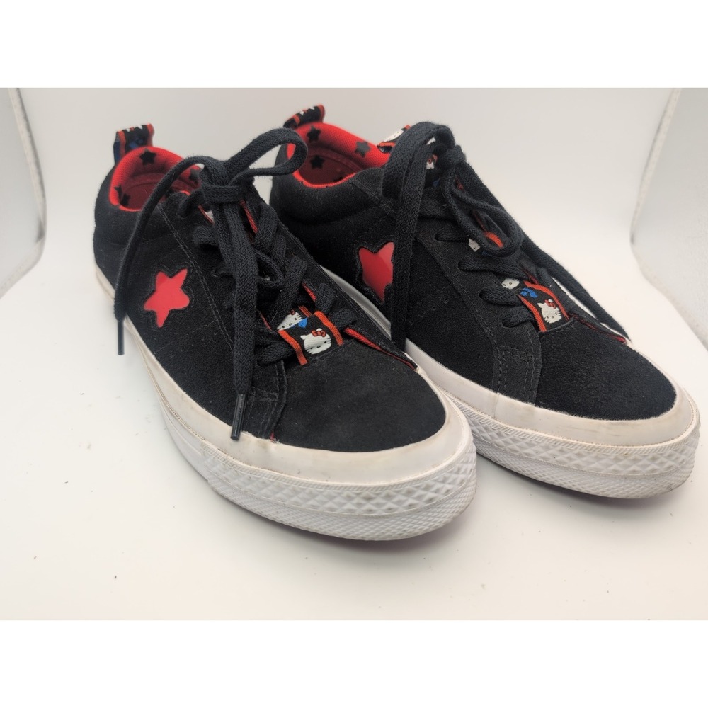 Hello Kitty Converse One Star Men 4.5 Women 6.5One Stars Black Low Top